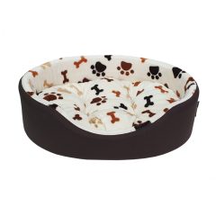 JESSY-3 Cica- és Kutyaágy /Bézs-tappancsos-Kávébarna (40x50 cm)   JESSY-3 Cica- és Kutyaágy /Bézs-tappancsos-Kávébarna (40x50 cm)