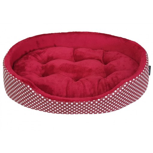 JESSY-5 Kutyaágy /Bordópöttyös-Bordó (50x65 cm)