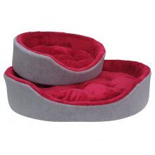 JESSY-5 Kutyaágy /Világosszürke-Bordó (50x65 cm)