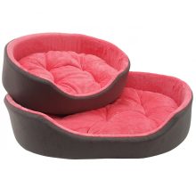 JESSY-5 Kutyaágy /Szürke Lazacrózsaszín (50x65 cm)