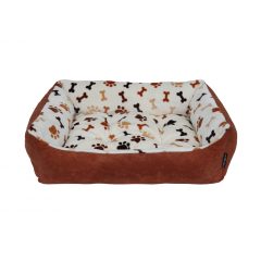 LERRY-2 Kutyakanapé /Bézstappancsos-Fahéjbarna (50x60 cm) LERRY-2 Kutyakanapé /Bézstappancsos-Fahéjbarna (50x60 cm)