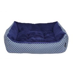 LERRY-3 Kutyakanapé /Kékpöttyös-Sötétkék (60x80 cm) LERRY-3 Kutyakanapé /Kékpöttyös-Sötétkék (60x80 cm)