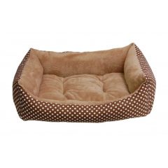 LERRY-3 Kutyakanapé /Barnapöttyös-Világosbarna (60x80 cm)   LERRY-3 Kutyakanapé /Barnapöttyös-Világosbarna (60x80 cm)