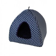 TOM-1 Macskakuckó /Kékpötyös-Sötétkék (40x40x40 cm)  TOM-1 Macskakuckó /Kékpötyös-Sötétkék (40x40x40 cm)