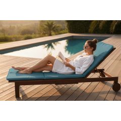 Napozóágy párna /UV-álló (Petrolkék)