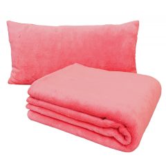   Pléd+Díszpárna /Wellsoft (150x200cm+35x65cm) Lazacrózsaszín