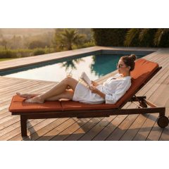 Napozóágy párna /Mikroszálas PLÜSS (Curry)