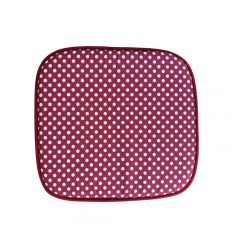   Szegett Ülőpárna 38x40cm /PÖTTYÖS -Több színben (Bordó-pöttyös)