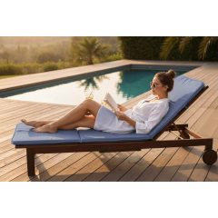 Napozóágy párna /UV-álló (Acélkék)