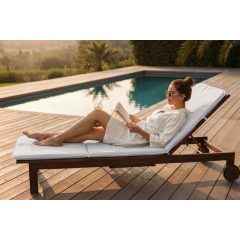 Napozóágy párna /UV-álló (Ezüst-szürke)