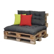 UV-álló Párna-Szett /Raklapbútorhoz (3db-os) Antracitszürke
