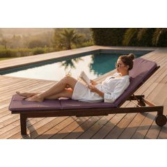 Napozóágy párna /Mikroszálas PLÜSS (Kávébarna)