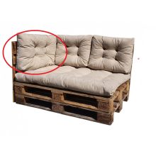 Sarok-támlapárna Raklapbútorhoz (50x80cm) Bézs