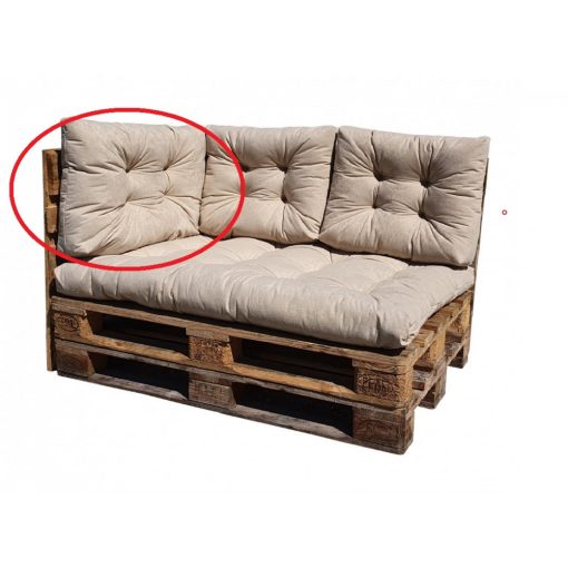 Sarok-támlapárna Raklapbútorhoz (50x80cm) Bézs