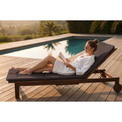 Napozóágy párna /Mikroszálas PLÜSS (Elefántszürke)