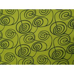 Napozóágy párna /zöld kacskaringós