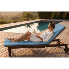 Napozóágy párna /Mikroszálas PLÜSS (Világoskék)