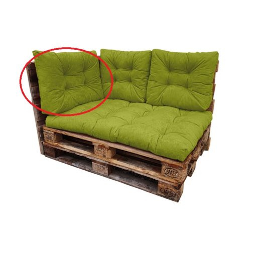 Sarok-támlapárna Raklapbútorhoz (50x80cm) Kiwizöld