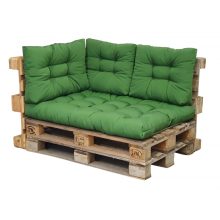 UV-álló Sarok-támlapárna Raklapbútorhoz (80x50cm) Fűzöld