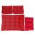 PÁRNA-SZETT Raklapbútorhoz (4 db-os) Piros